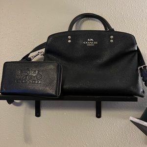 Coach bag with wallet